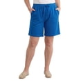 thumbnail image 1 of Turtle Bay New York Womens Interlock Knit cotton Shorts with elastic waistband and adjustable drawstring, 1 of 7