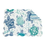 Turtle Bay 100% Cotton Quilted Single Placemat 13 x 19