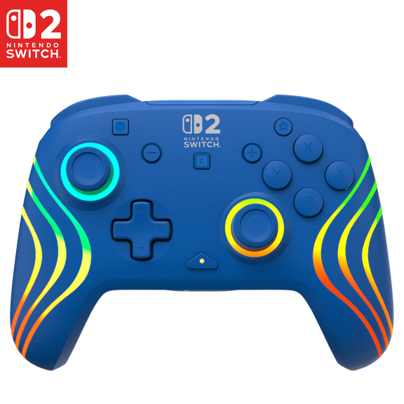 Turtle Beach Afterglow Wave Wireless RGB Gaming Controller Blue for Nintendo Switch 2