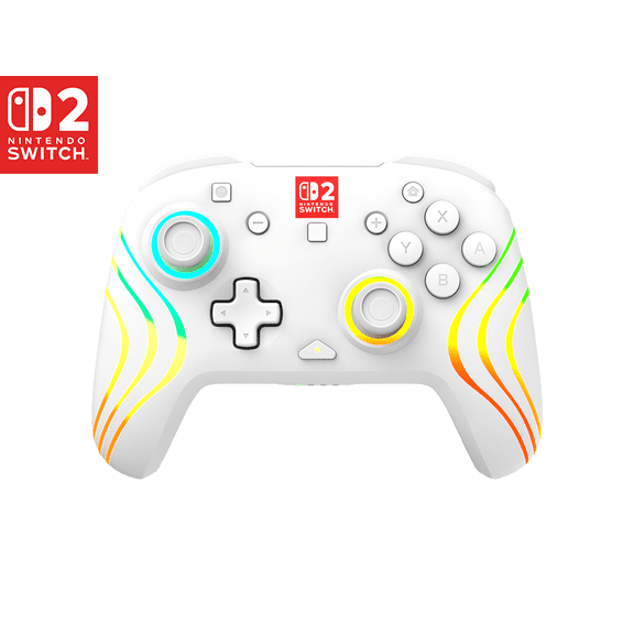 Turtle Beach Afterglow Wave Wireless RGB Gaming Controller White for Nintendo Switch 2