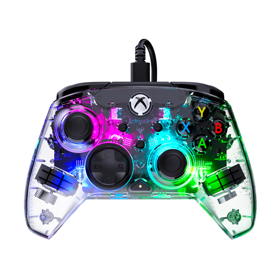 Turtle Beach Afterglow Wired RGB Gaming Controller Clear for XBOX & PC