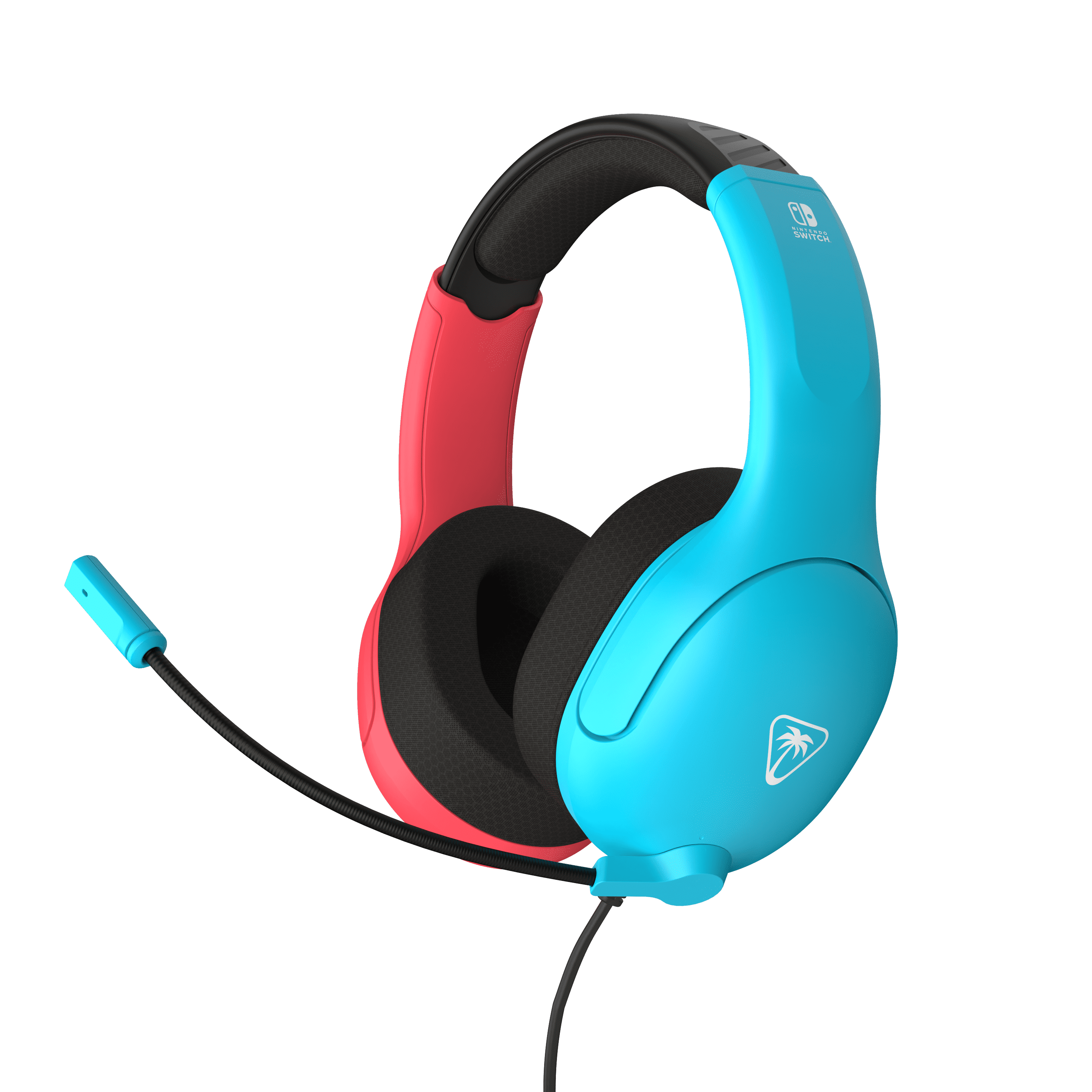 Turtle Beach Airlite Fit Wired Gaming Headset - Neon Blue and Red - Nintendo Switch