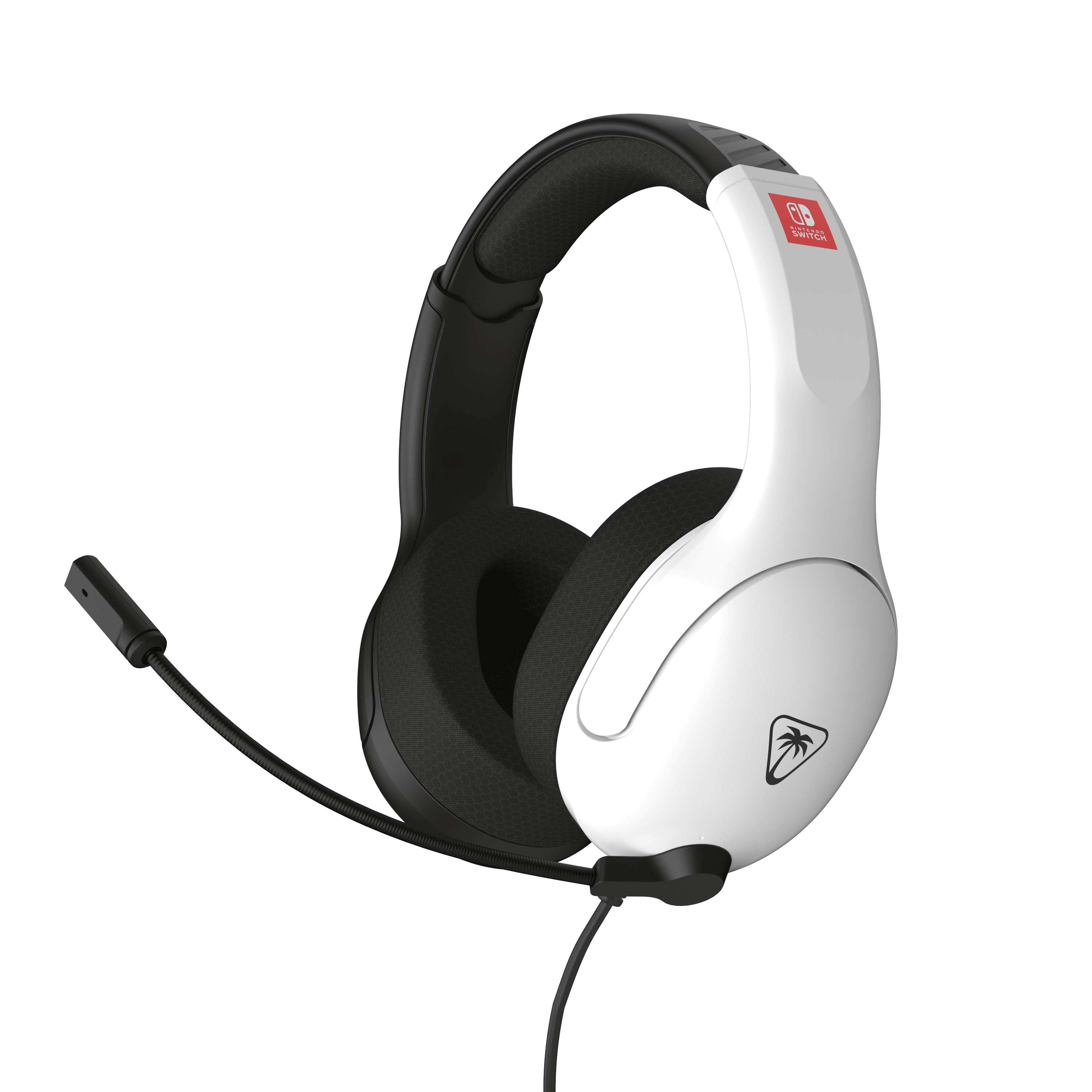 Turtle Beach Airlite Fit Wired White and Black Gaming Headset Officially Licensed for Nintendo Switch, Nintendo Switch Lite, and Nintendo Switch - OLED Model  Flip-to-Mute Mic