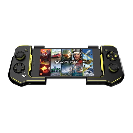 Turtle Beach Atom Mobile Controller with Bluetooth for Cloud Gaming with Android Devices, Black/Yellow
