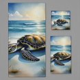 thumbnail image 1 of Turtle Beach Bath Towel Sets For Bathroom Hand Towels Fingertip Towels 3 Piece Soft Absorbent For Bathroom Kitchen Hotel Beach, 1 of 6