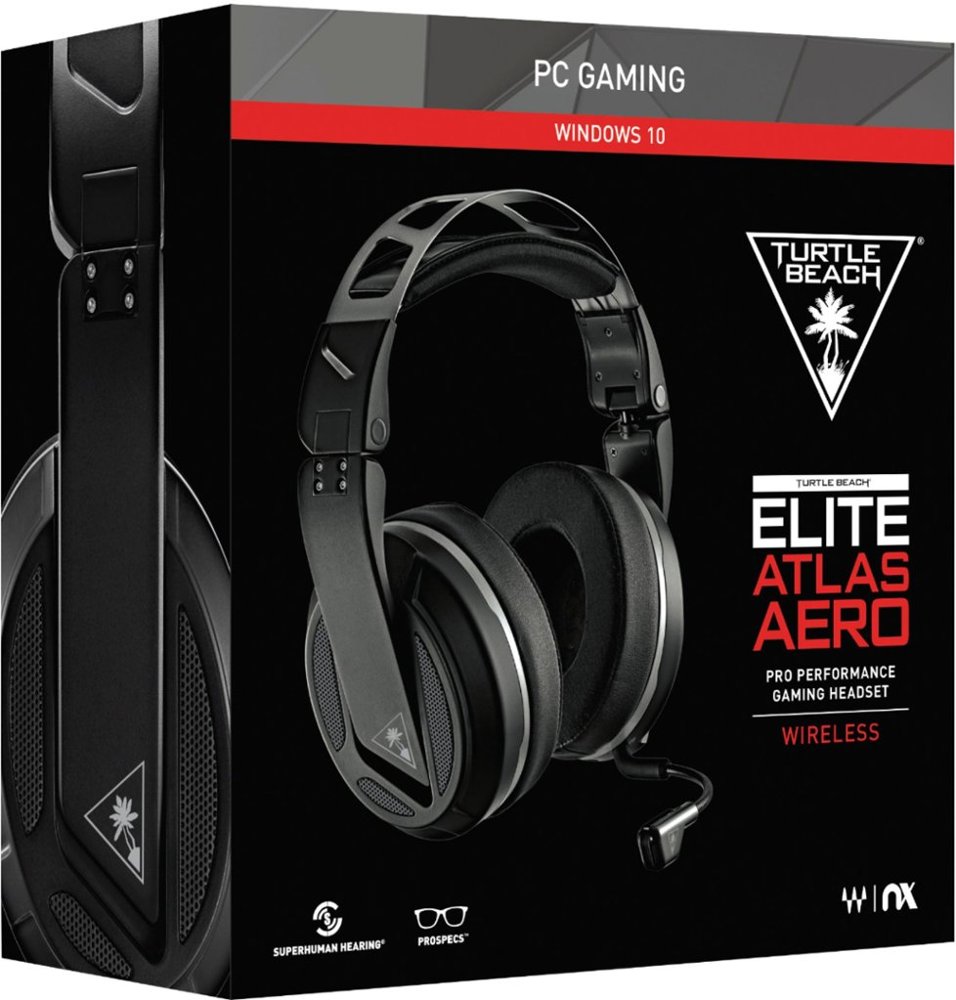 Turtle Beach Elite Atlas Aero Wireless Stereo Gaming Headset for PC with Waves Nx 3D Audio - Black/Silver - image 1 of 5