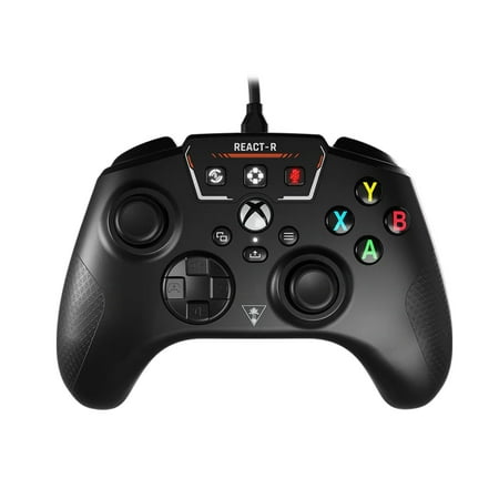 Turtle Beach® REACT-R™ Wired Game Controller with Game-Enhancing Audio Controls for Xbox Series X|S & PC, Black