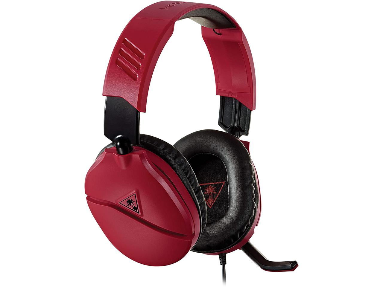 Turtle Beach Recon 70 Xbox Gaming Headset for Xbox Series X, Xbox Series S, Xbox One, PlayStation, Nintendo Switch, Mobile, & PC with 3.5mm - Flip-to-Mute Mic, 40mm Speakers - Midnight Red - Walmart.com