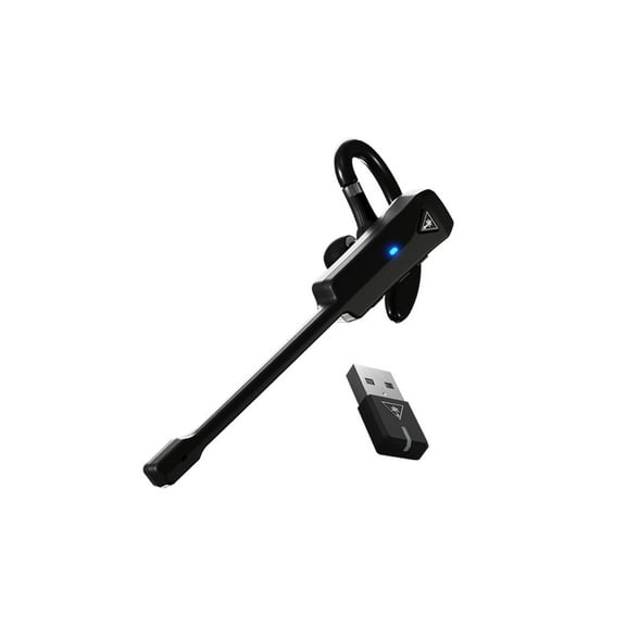 Turtle Beach Recon Air Wireless Gaming Chat Communicator for PS5, PS4, iOS, Android, Windows 10 & 11 PCs, & Bluetooth Mobile Devices with Noise - Cancelling Mic Black