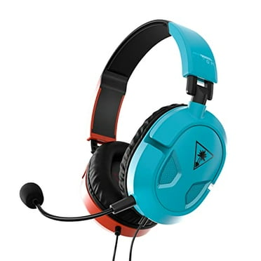 Turtle Beach Recon Over-Ear Gaming Headset with Removable Mic, Red and Blue