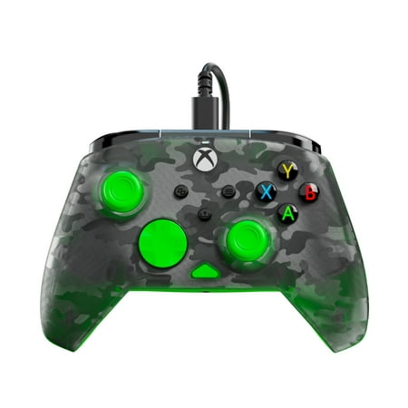 Turtle Beach - Rematch Core Wired Gaming Controller for Xbox Series X|S, Xbox One & Windows 10/11 PC - Ghost Black Camo/Green