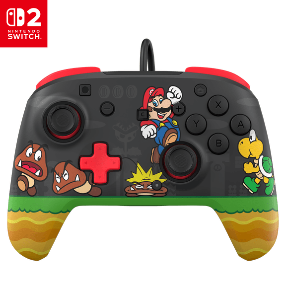 Turtle Beach Rematch™ Wired Controller for Nintendo Switch™ 2, Goomba Stomp, with Mario & Toad