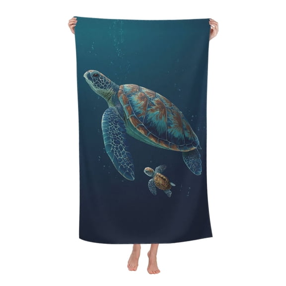 Turtle Beach Towel 32x52" Quick Dry Microfiber Sand Free Absorbent Thin Towels For Spa Yoga Gym Beach Accessories Travel