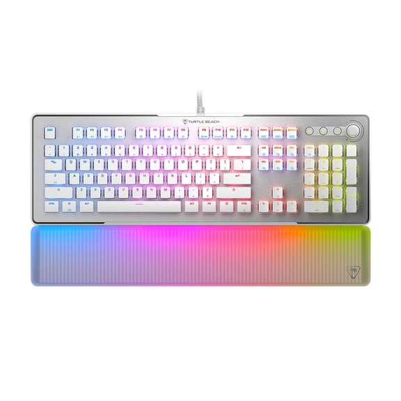 Turtle Beach Vulcan II Max – RGB Optical-Mechanical PC Gaming Keyboard, White