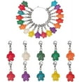 thumbnail image 1 of Turtle Beads Stitch Markers 20Pcs Crochet Knitting Markers with Lobster Clasp Charms for Sewing Quilting for DIY, 1 of 9
