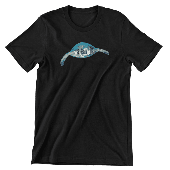 Turtle -- (Black; S) Streetwear; Unisex T-Shirt | Hypnotik Bay Area