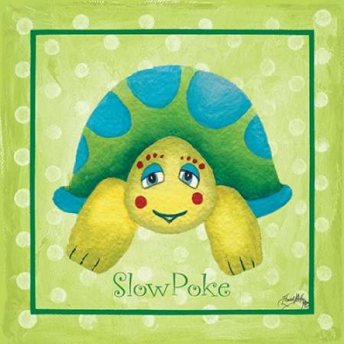 Turtle Border Canvas Art - Elizabeth Medley (24 x 24)