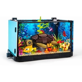 Turtle Building Blocks Set with LED Lights, (753Pieces) Creative Sea Animal Model Gifts for Kid and Adult