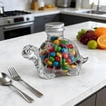 thumbnail image 1 of Turtle Candy Jar, Cute Turtle Shaped Airtight Food Container, Large Pet Design Storage Canister with Lid, Sealed Snack Holder for Candy, Coffee Pods, Kitchen, Pantry, White, 5.11*4.92*7.28in, 1 of 9