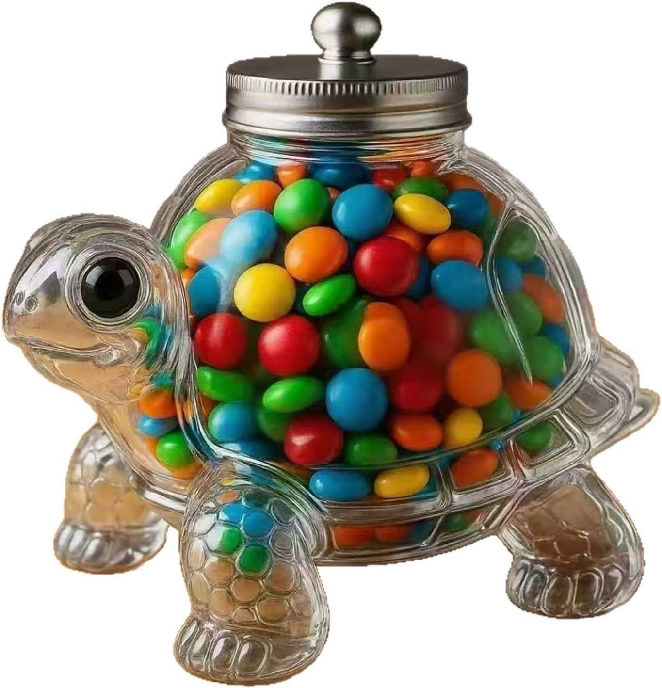 Turtle Candy Jar, Reusable Glass Cookie Jar with Airtight Lid, Cute ...