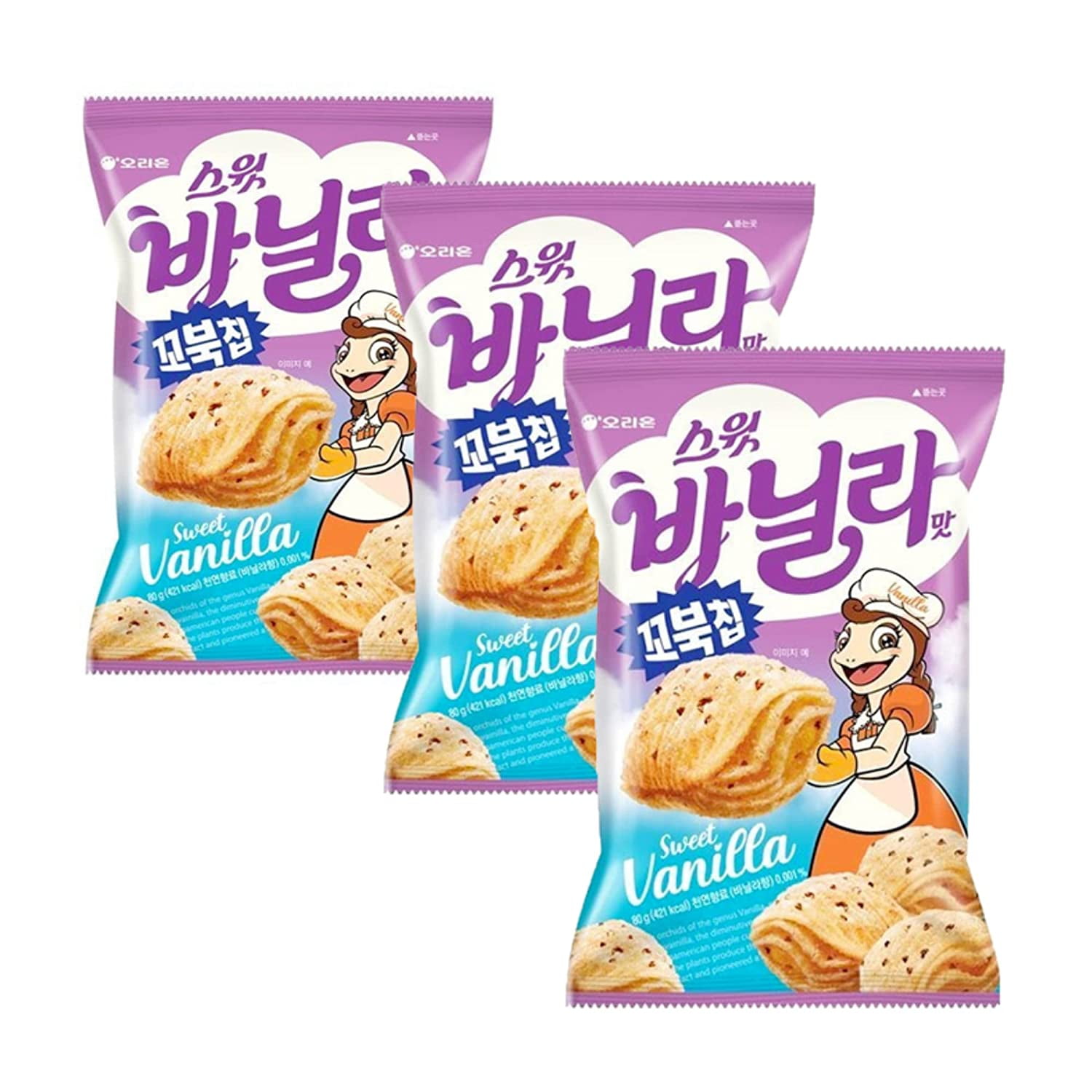 Turtle Chips Choco Churros/Original/Injulmi/Flamin' Lime Flavors Combo (SWEET VANILLA (3 PACK