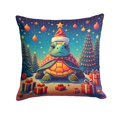 thumbnail image 1 of Turtle Christmas Fabric Decorative Pillow 18 in x 18 in, 1 of 2