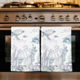 thumbnail image 1 of Turtle Coastal Kitchen Towels Set of 3, Nautical Summer Beach Coral Jellyfish Shell Absorbent Dish Towels for Kitchen, Microfiber Hand Towel, Quick Drying Tea Towel for Cleaning Decorative Dishcloths, 1 of 7