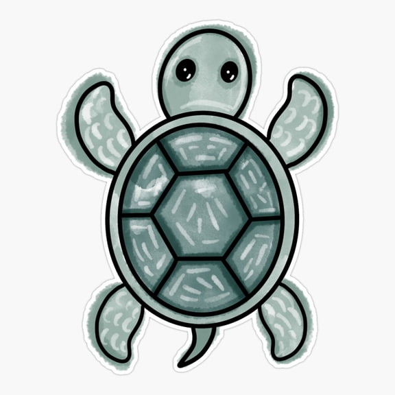 Turtle Coastal Life Ocean Sticker
