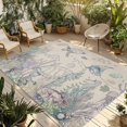thumbnail image 1 of Turtle Coastal Outdoor Rug for Patio/Deck/Porch, Non-Slip Large Area Rug 4 x 6 Ft, Nautical Summer Beach Coral Jellyfish Rustic Indoor Outdoor Rugs Washable Area Rugs, Camping Rug Carpet Runner, 1 of 8