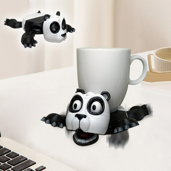 Turtle Coaster, Funny 3D Printed Bar Coasters, Coffee Drink Cup Holder,Cute Funny Expression When You Put a Glass on His Back, Great Gift for a Tortoise Lover