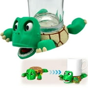 Turtle Coaster,Funny Turtle Cup Holder,3D Printed Turtle Cup Holder,3D Printed Turtle Coasters,with Funny Expression when you put a Glass on His Back(Turtle 8.66*5.91*1.57in)from QiwagFerng