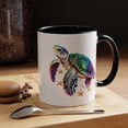 thumbnail image 1 of Turtle Coffee Mug, animal coffee mug, blue coffee mug, 1 of 4