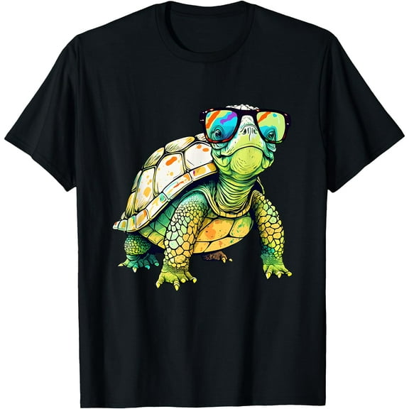 Turtle Colorful Turtle Outfit Mens Turtle Lover Turtle T-Shirt