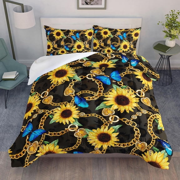 Turtle Comforter Set Ocean Watercolor Sea Turtle Bedding Set Tropical Fish Marine Life Bed Set Black with 2 Pillowcases for Kids Room r