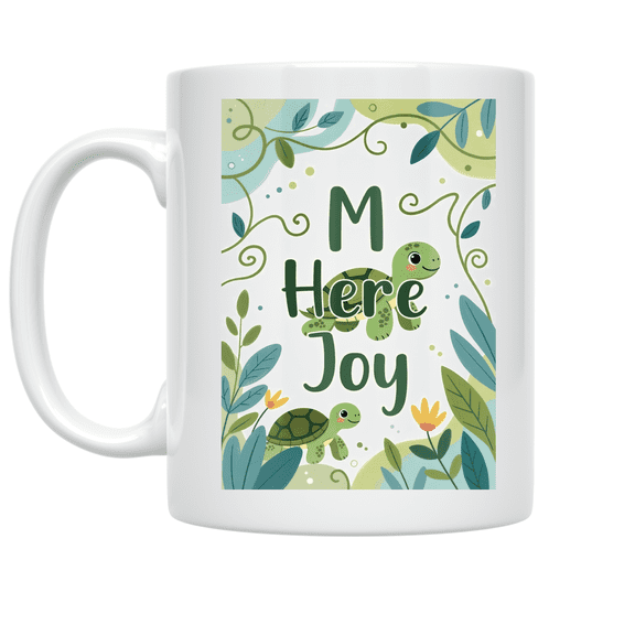 Turtle Conservation Design - Nature Lover - 11 oz Ceramic Coffee Mug