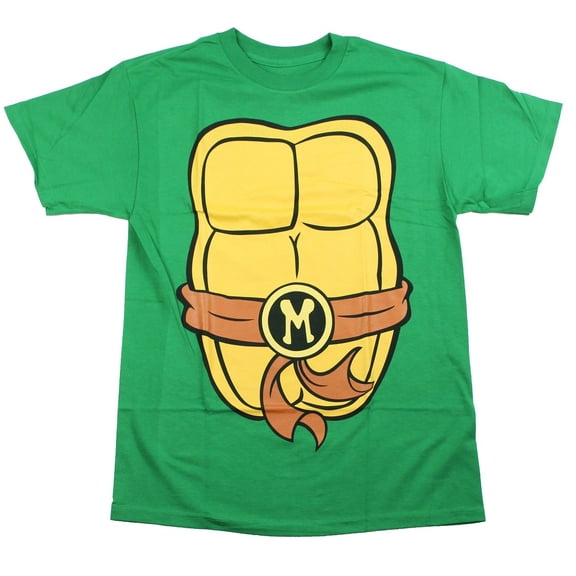 Turtle Costume Mens T-Shirt - Brown Belt Michelanglo Costume Front
