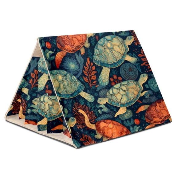 Turtle Cozy Dutch Flannelette Hamster Nest with PP Board Support | Washable & Non-Deformable | 21.5x30.5x26 cm/8.5x12x10.2 in Size