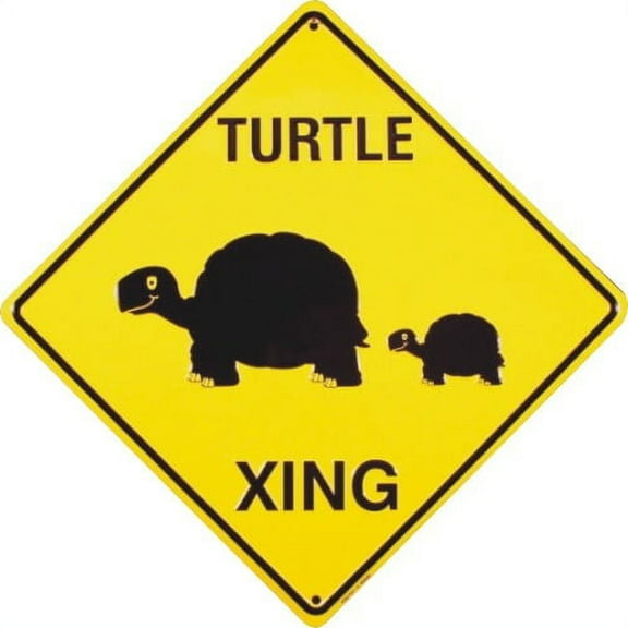 Turtle Crossing Sign