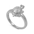 thumbnail image 1 of Turtle Cubic Zirconia Ring Sterling Silver 925, 1 of 2