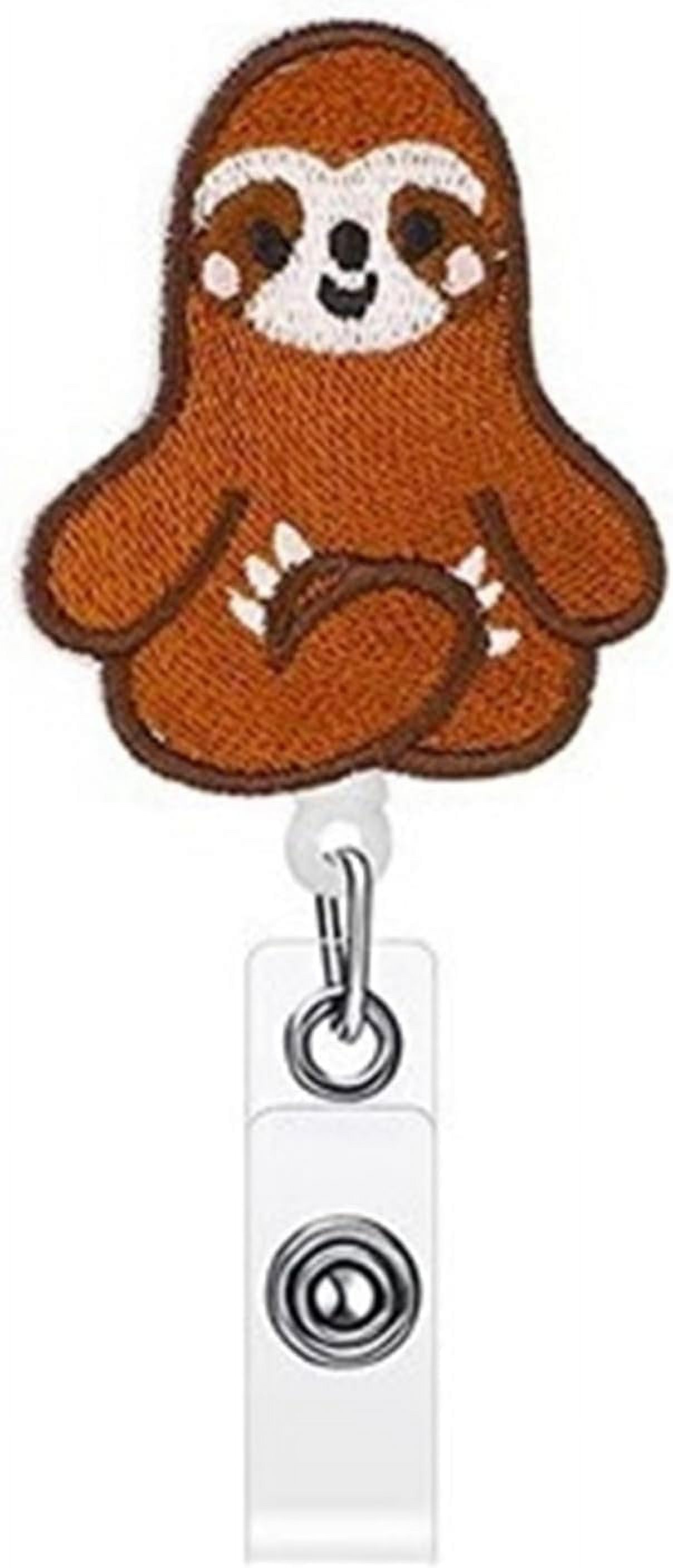 Turtle Daisy Nurse Retractable Badge Reel Nonwoven Felt Dinosaur Badge