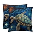 thumbnail image 1 of Turtle Decorative Pillows Covers Set of 2 - Unique Patterns, 16x16, 18x18, 20x20 Inches - Throw Pillow Covers for Home Decor, Bedroom, Living Room for Various Occasions, 1 of 6