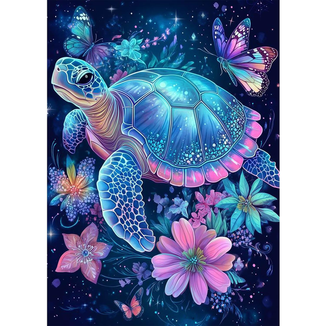 Turtle Diamond Art Painting Kits for Adults, Full Drill Diamond Dots ...
