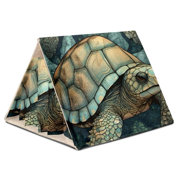 Turtle Dutch Flannelette Hamster House with PP Board Support, Washable- 21.5x30.5x26cm/8.5x12x10.2in