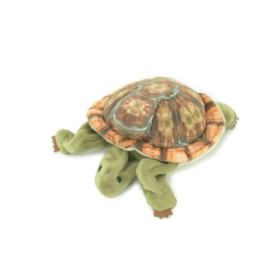 Turtle Finger Puppet, Very Nice Plush Tortoise, Stuffed Reptile, Educational, Realistic, Lifelike Model, Gift, 6 1/2" FM10 B235