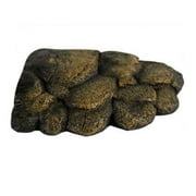 Turtle Floating Island, Simulation Habitat Rocks Resin Tortoise Basking Platform with Aquarium for Semi Aquatic Animals