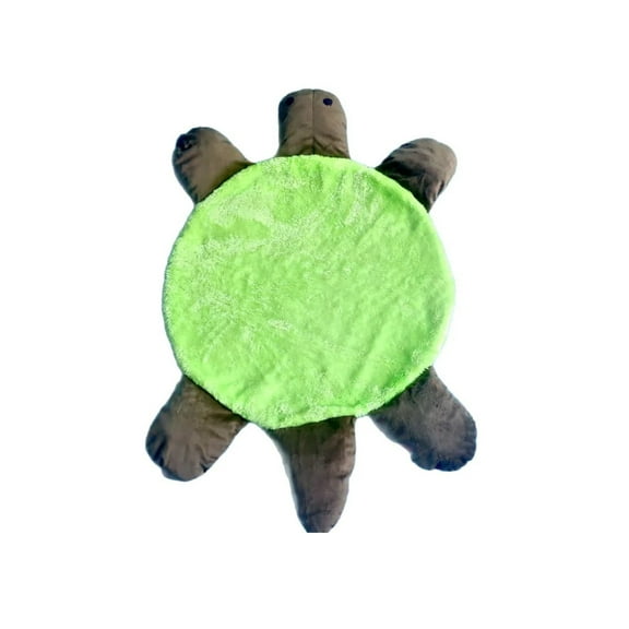 Turtle Floor Mop Slippers, 11.8" Hands-Free Floor Cleaner, Double-Sided Reusable Foot Mop for Dusting Hardwood, Tile, Laminate Floors, Washable Foot Cleaner