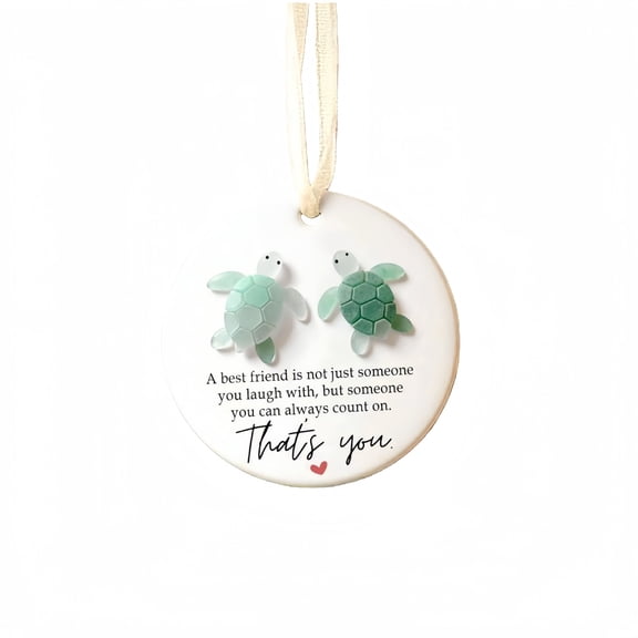 Turtle Friendship Wall Art 2D Acrylic Decorative Hanging For Home