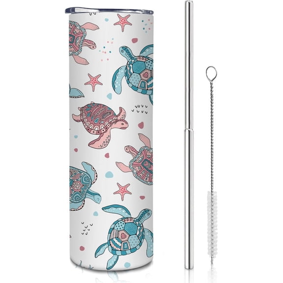 Turtle Gifts, Sea Turtle Gifts for Women, Sea Turtle Gifts, Sea&nbsp;Turtle Decor, Turtle Mug/Cup, Turtle Coffee Mugs, Turtle Gifts for Turtle Lovers, 20oz Turtle Tumbler&nbsp;with Lid and Straw