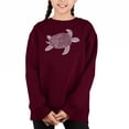 thumbnail image 1 of Turtle - Girl's Word Art Crewneck Sweatshirt, 1 of 3