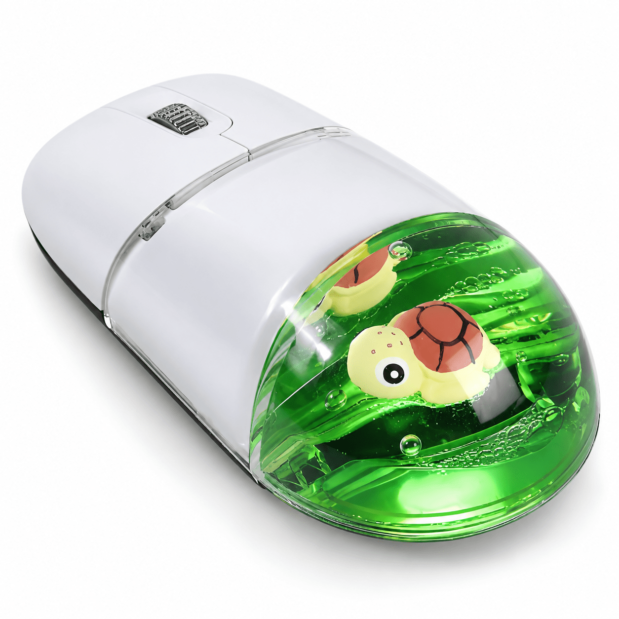 Clicker Images Computer Turtle-Green Wireless Optical Computer Mouse, Lightweight Silent Click ...